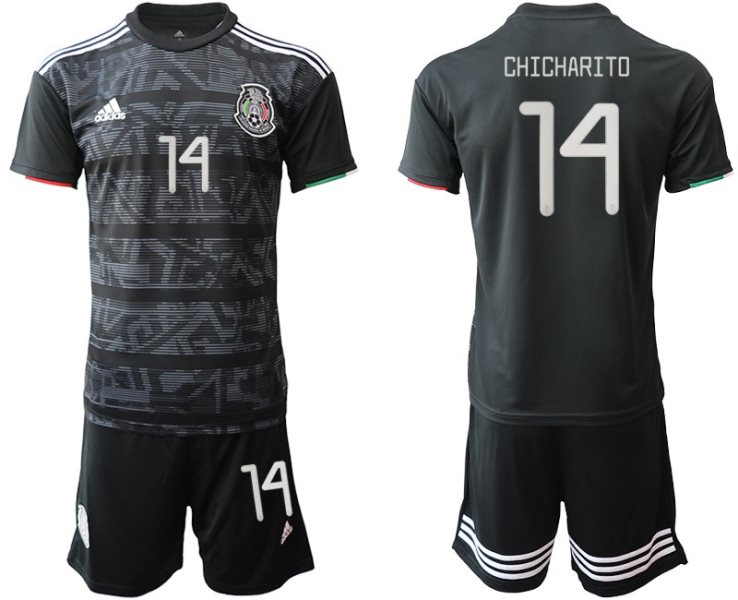 2019-20 Mexico 14 CHICHARITO Home Soccer Men Jersey
